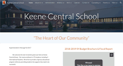 Desktop Screenshot of keenecentralschool.org