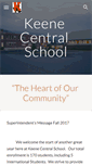 Mobile Screenshot of keenecentralschool.org